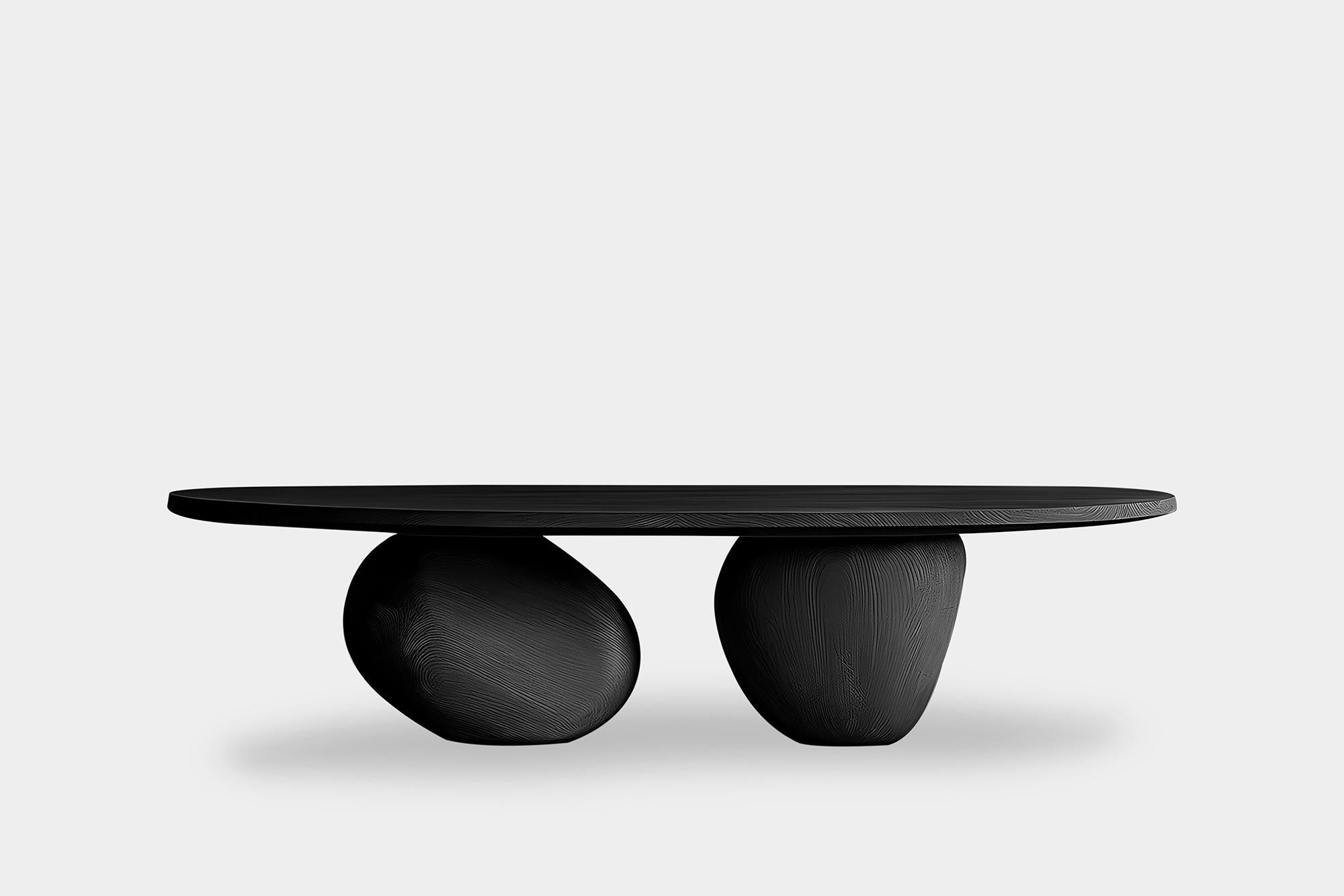 Mexican Round Center Table Serie 13 – Sereno by Joel Escalona with Organic Forms For Sale