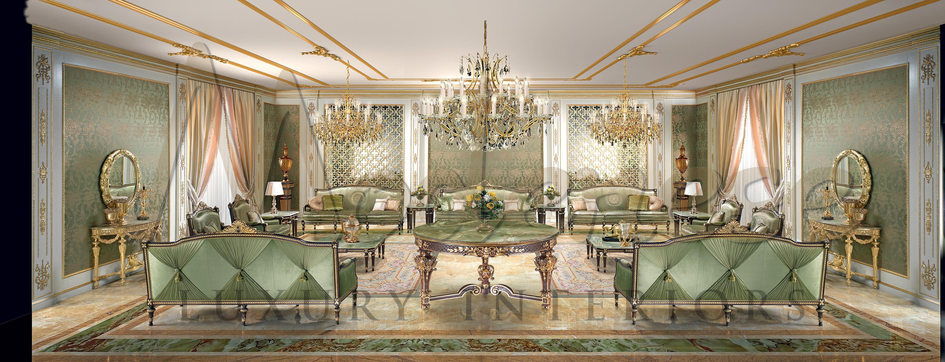 italien Table centrale ronde avec plateau en onyx vert et finition en noyer par Greene & Greene Luxury en vente
