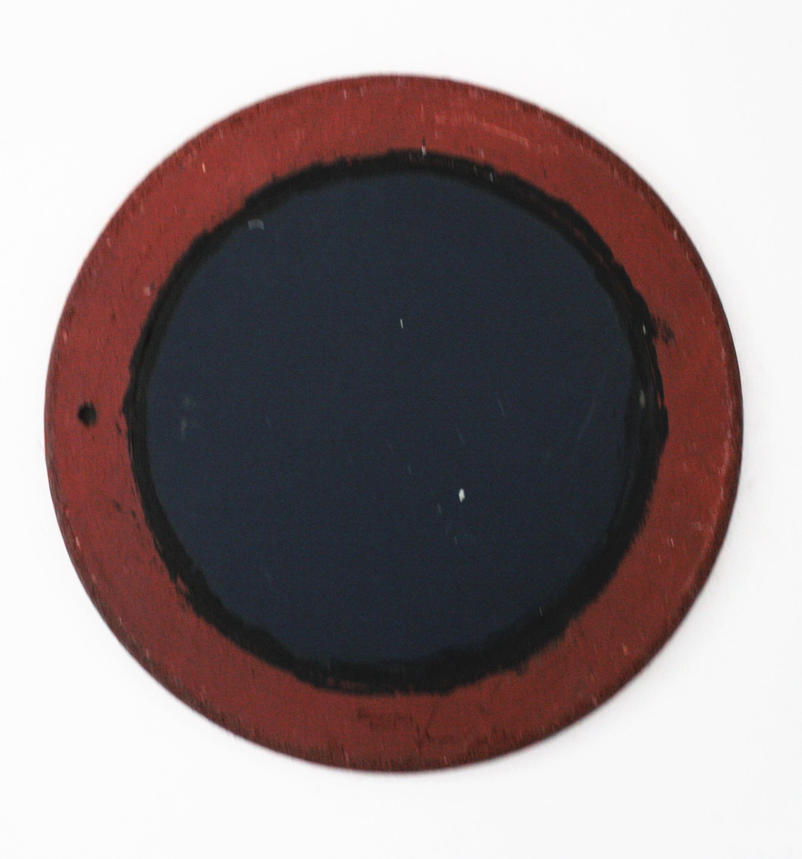 Round Ceramic Mirror by Villeroy & Boch For Sale 2