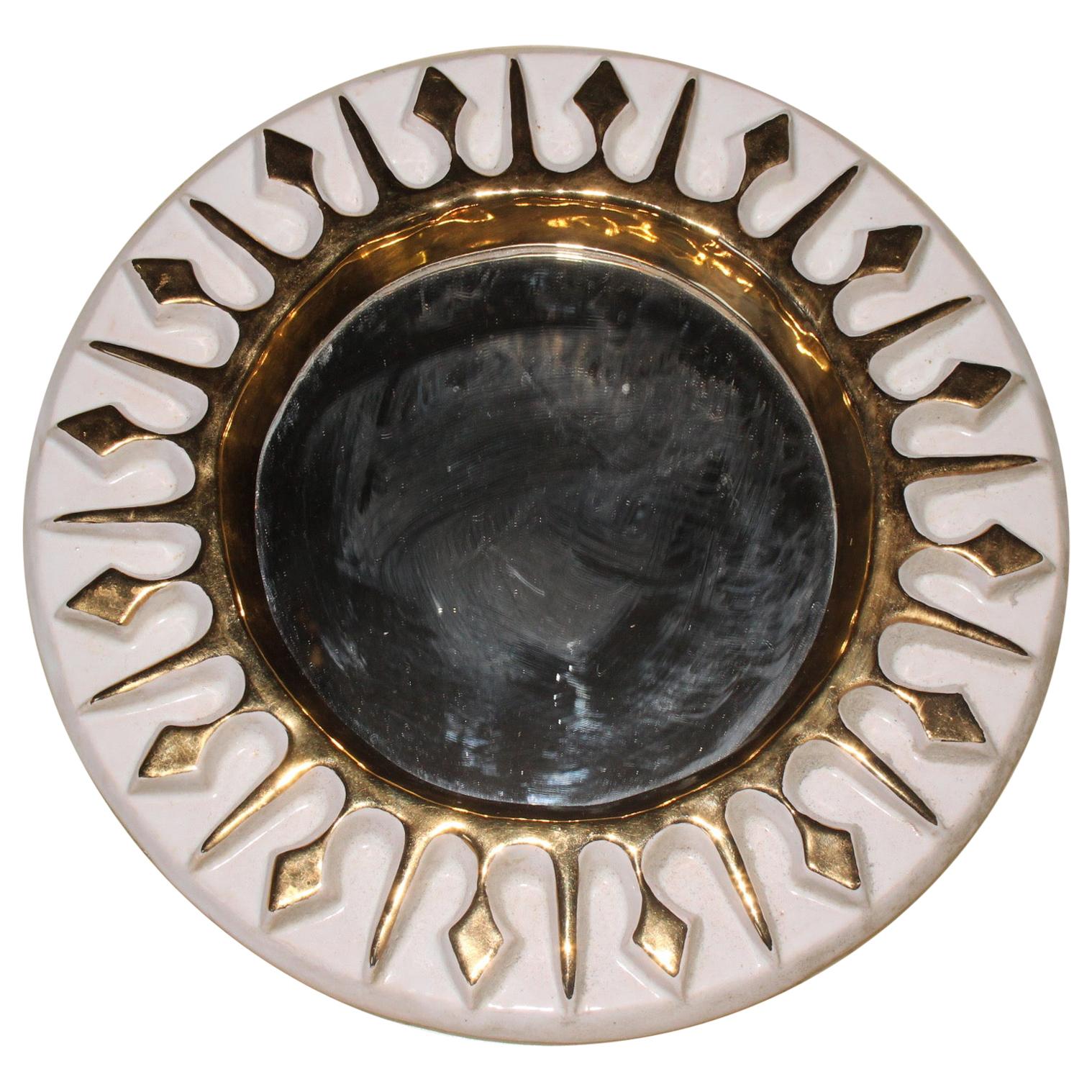 Round Ceramic Mirror