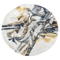 Runder Keramikteller, signiert von Jeppe Hagedorn, Dänemark 1960er Jahre