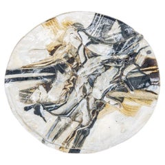 Round Ceramic Plate, Signed by Jeppe Hagedorn, Denmark 1960s