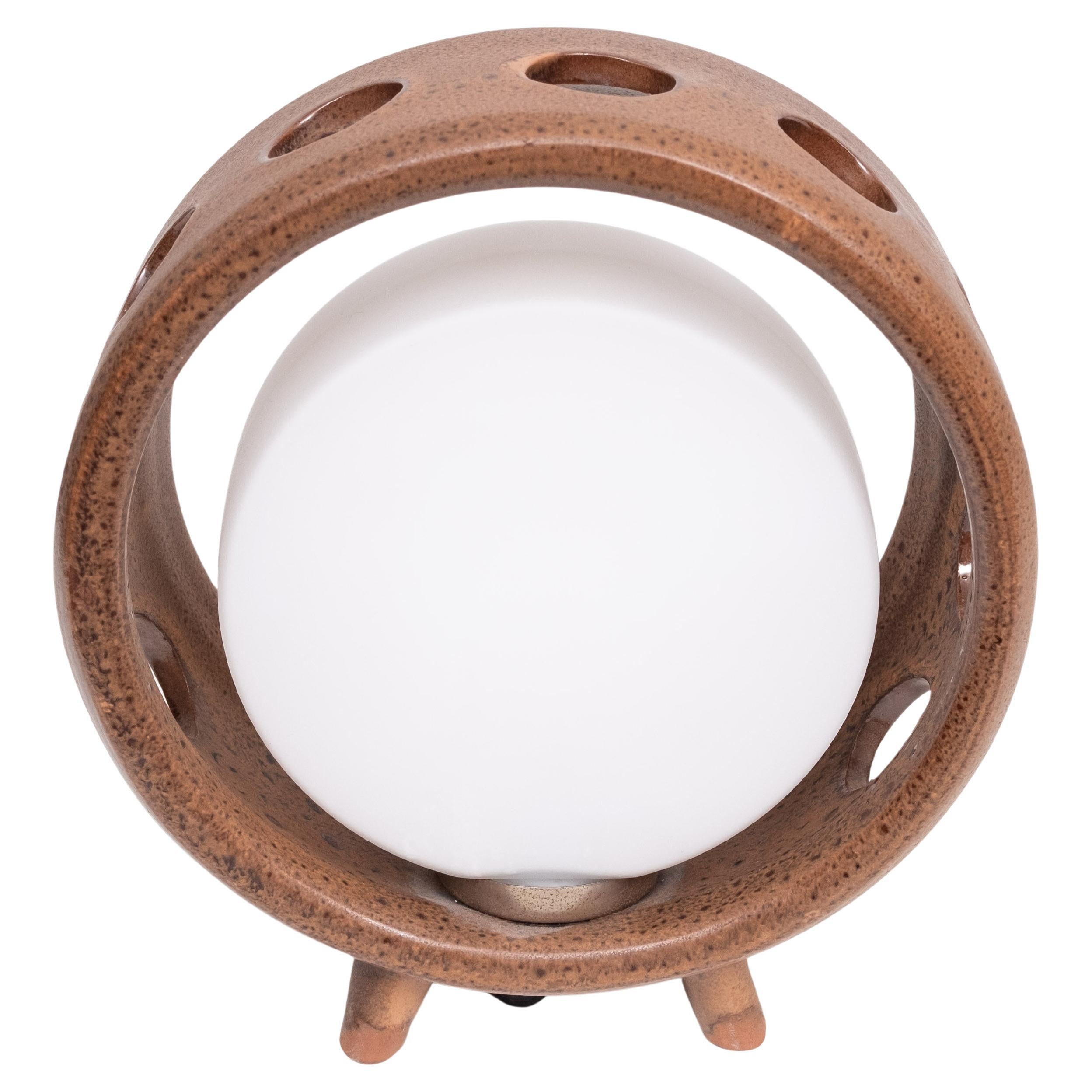 Round Ceramic Table lamp .1960s Germany