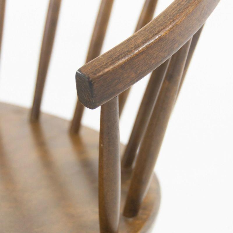 Runder Stuhl von Yngve Ekstrom Arka, Vintage-Sessel aus Ahornholz, hergestellt in Schweden im Angebot 4