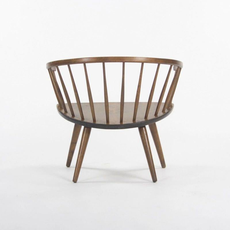 Runder Stuhl von Yngve Ekstrom Arka, Vintage-Sessel aus Ahornholz, hergestellt in Schweden im Zustand „Gut“ im Angebot in Philadelphia, PA