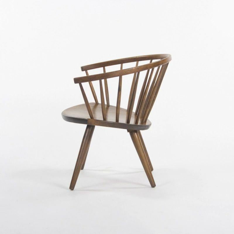 Runder Stuhl von Yngve Ekstrom Arka, Vintage-Sessel aus Ahornholz, hergestellt in Schweden (Holz) im Angebot