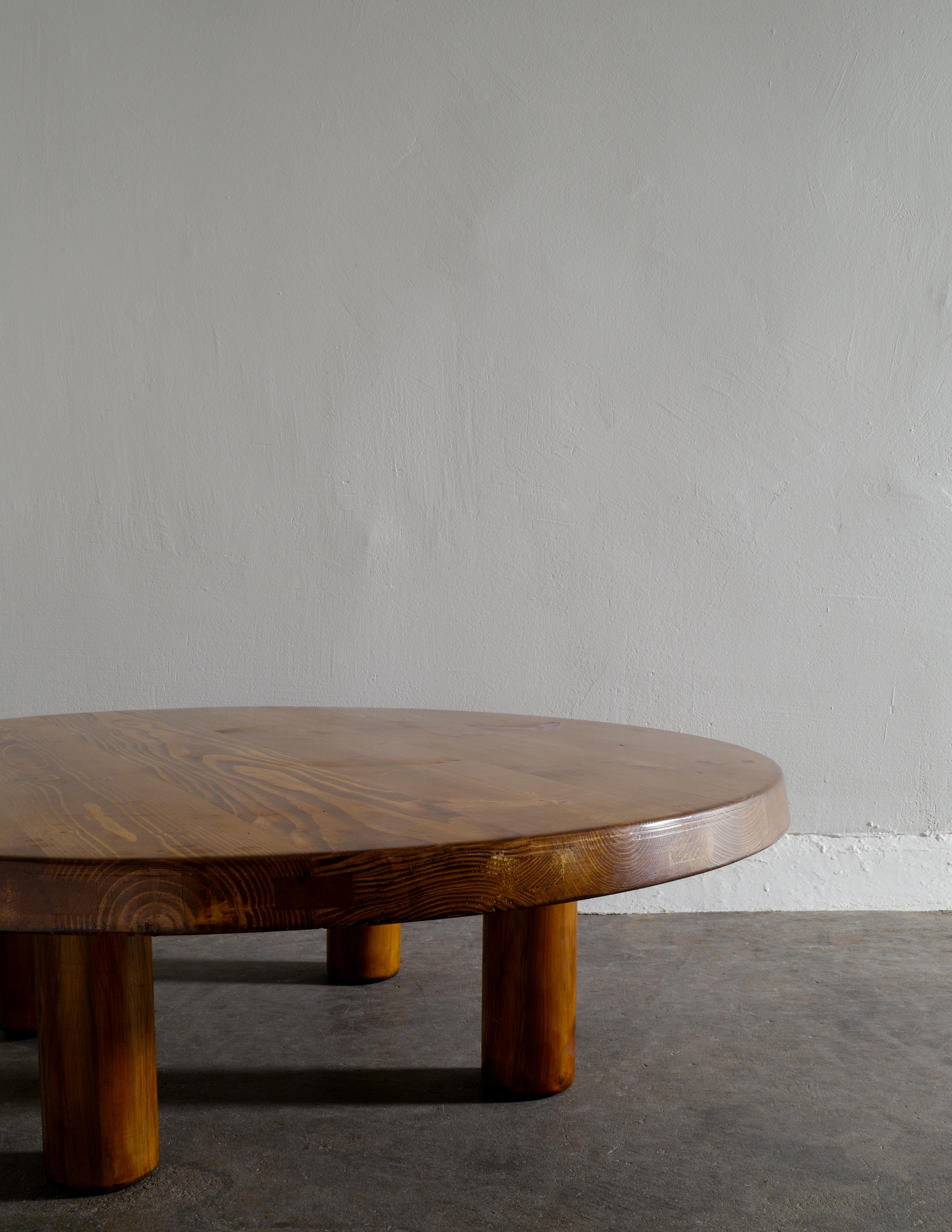Mid-20th Century French Coffee Table in Pine Attr to Charlotte Perriand Produced in France 1960s