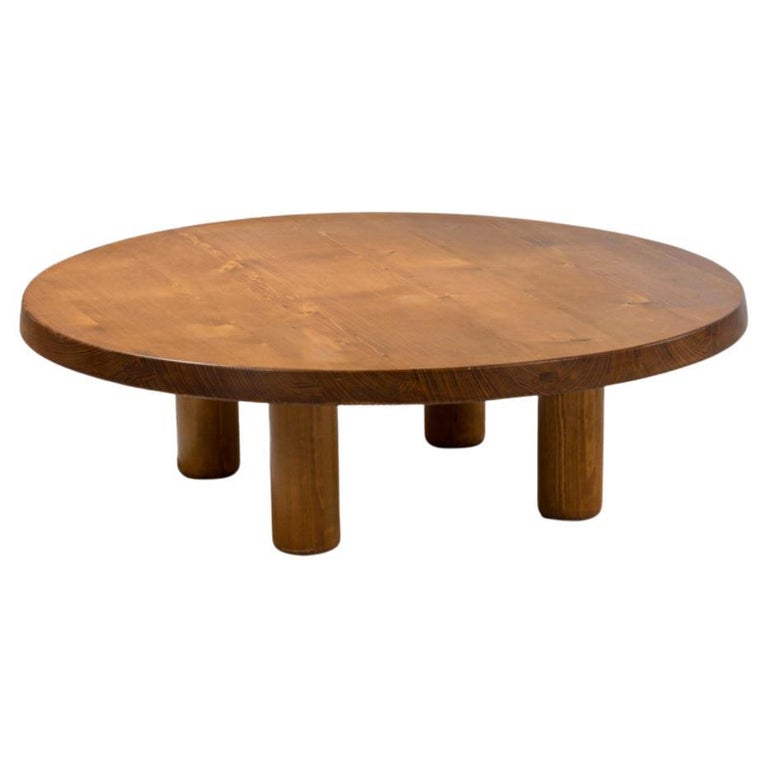 French Coffee Table in Pine Attr to Charlotte Perriand Produced in France  1960s at 1stDibs