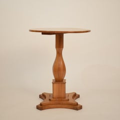 Round Cherrywood Biedermeier Side Table, South Germany, Circa 1820