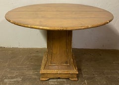 Round Chippendale Style Pedestal Dining Table