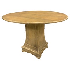 Round Chippendale Style Pedestal Dining Table