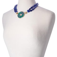 Round Chrysocolla Necklace Pendant