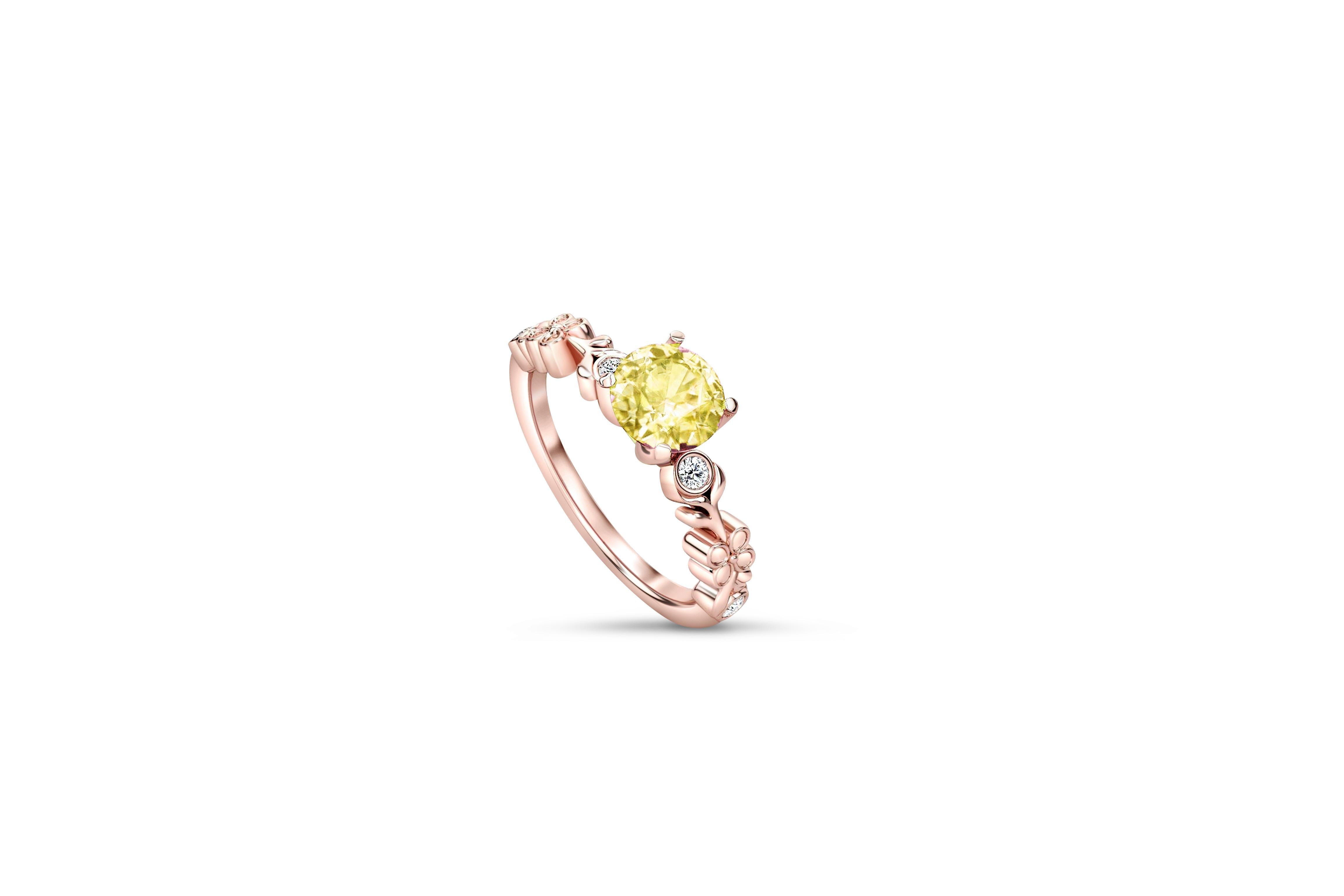Im Angebot: Round citrine ring. () 3