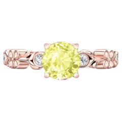 Round citrine ring.