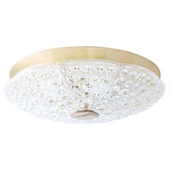 Luminaire encastré rond en verre transparent de Carl Fagerlund