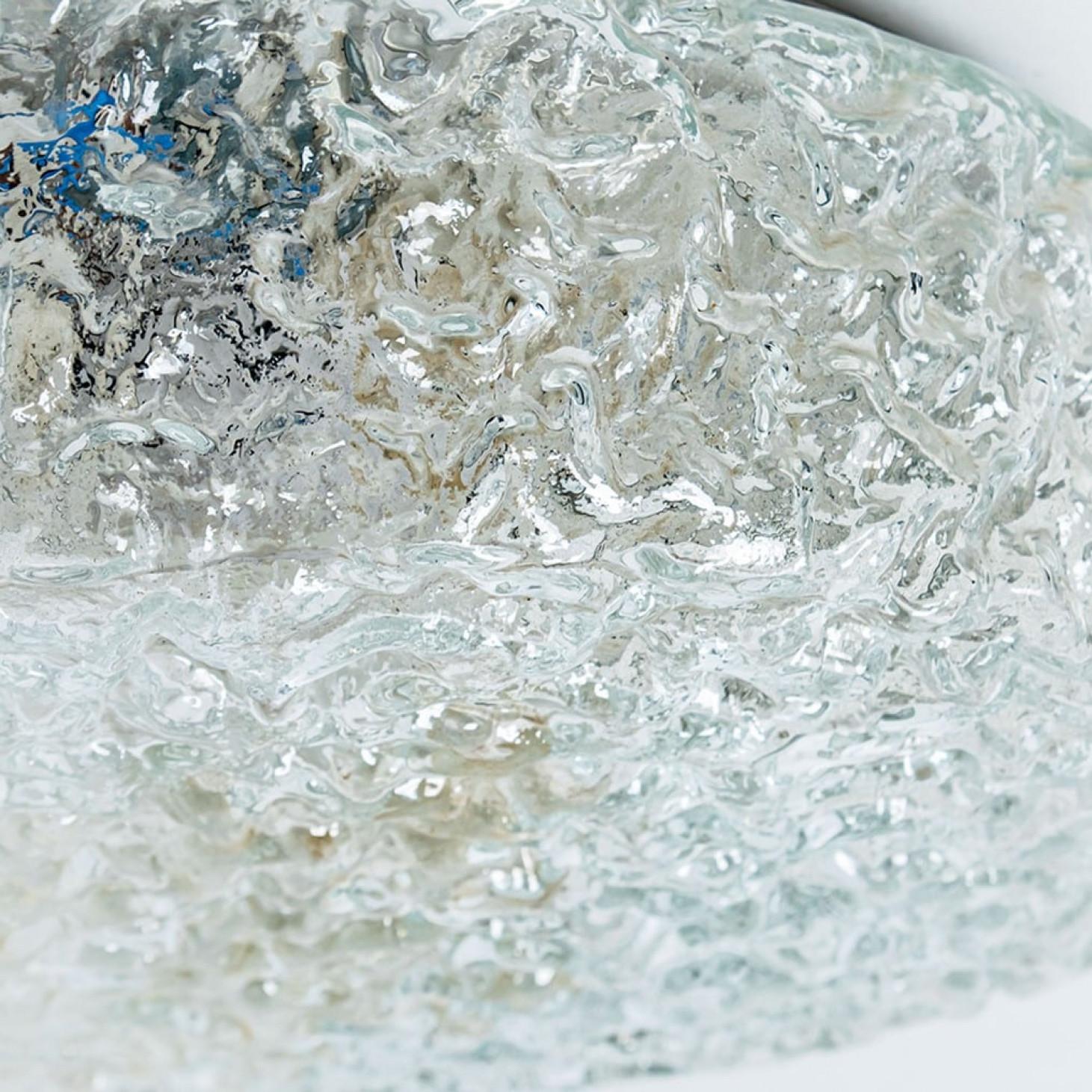 Empotrable redondo de cristal transparente texturado, al estilo de Limburgo en venta 8
