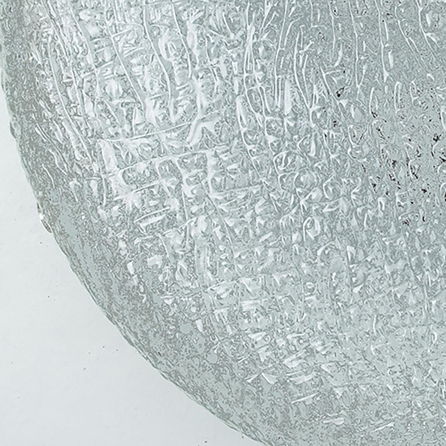 Empotrable Redondo de Cristal Transparente Texturado, Limburgo en venta 7