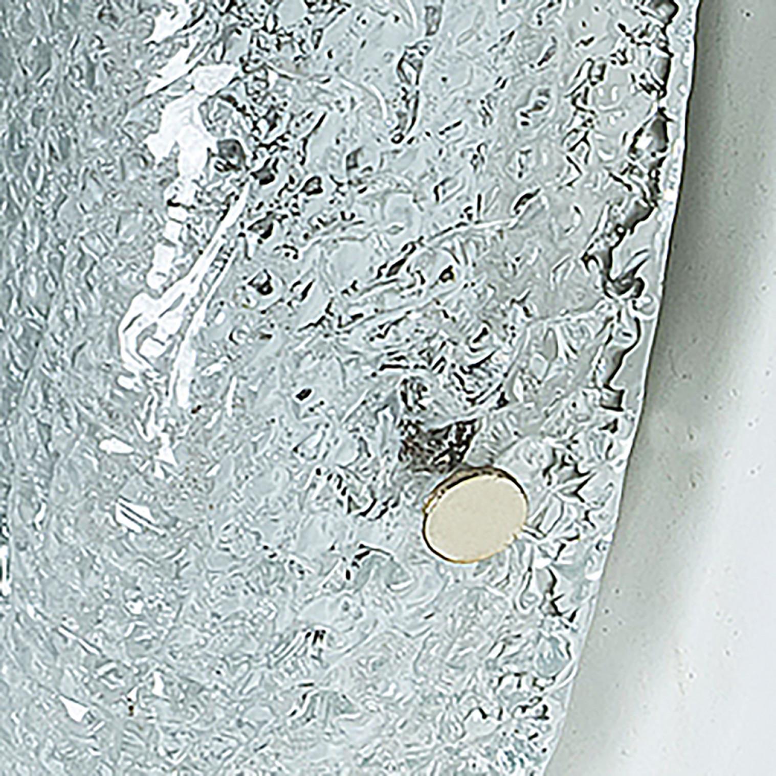 Empotrable Redondo de Cristal Transparente Texturado, Limburgo en venta 8