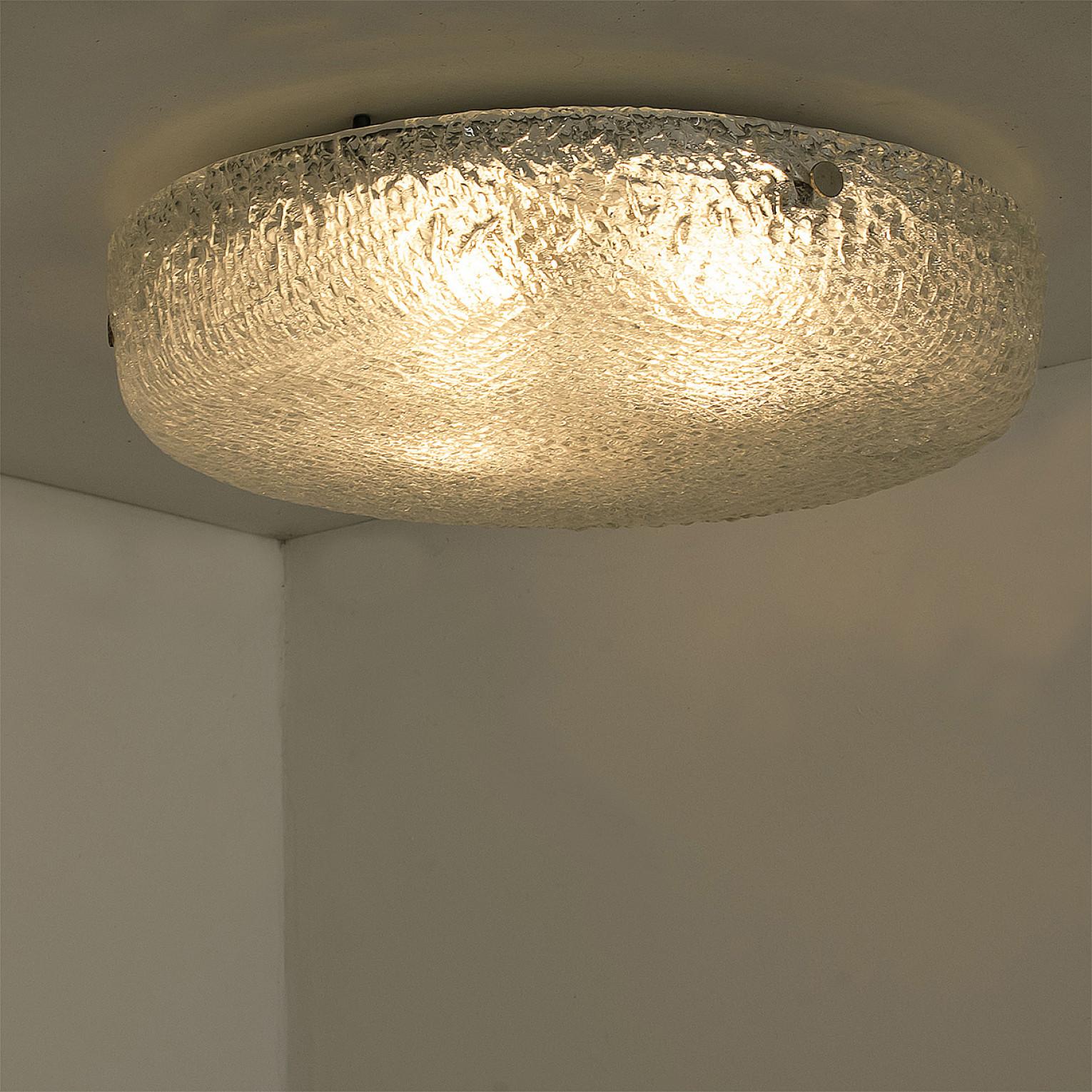Empotrable Redondo de Cristal Transparente Texturado, Limburgo Otro en venta