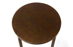 Runder Cocktail Beistelltisch Bronze Stahl Modern Minimalistisch Zeitgenössisch