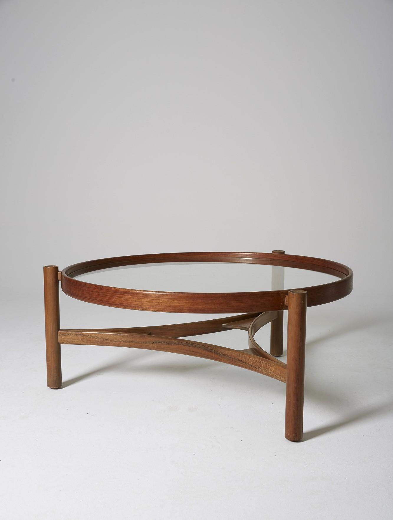 Round coffee table 775 Gianfranco Frattini Cassina 1960s  3