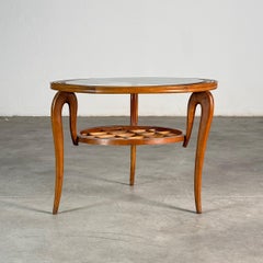 Round Coffee Table attribuited to Paolo Buffa for Arrighi Serafino, 1950s