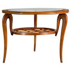 Round Coffee Table attribuited to Paolo Buffa for Arrighi Serafino, 1950s