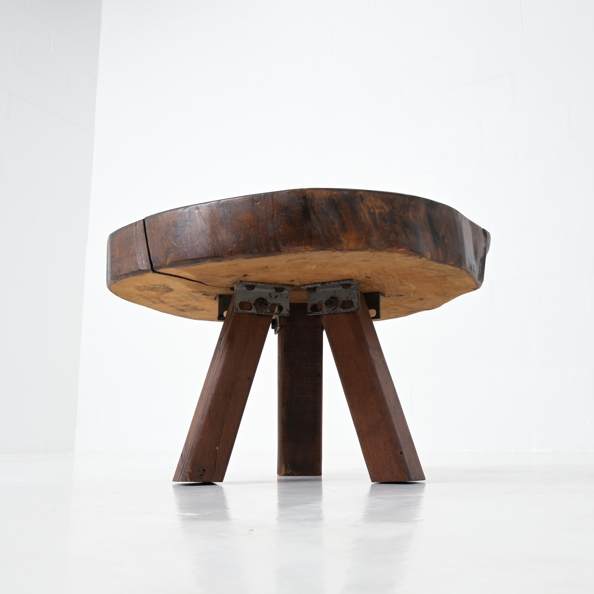 Chêne Round Coffee Table by Mobichalet en vente