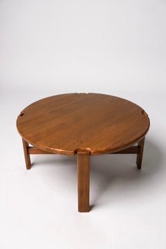 Round Coffee Table by Niels Bach - 1970s