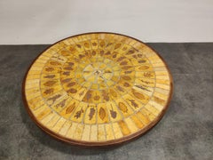 Round Coffee Table by Roger Capron, 1970s