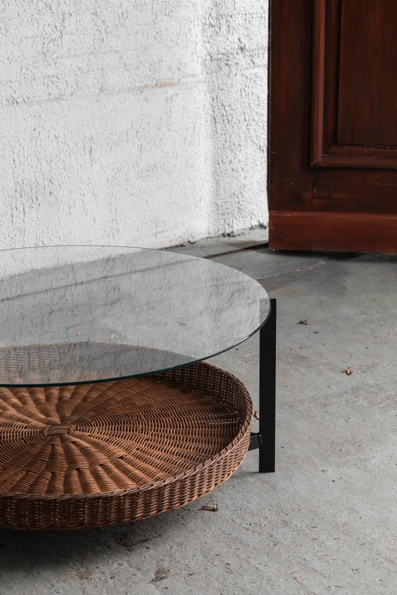 wolf glass coffee table