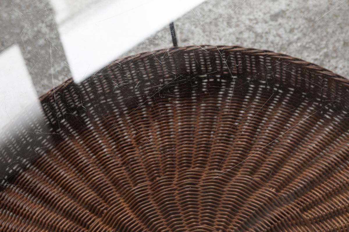 Metal Round coffee table by Rudolf Wolf for Rohé Noordwolde, Dutch design, 1950s