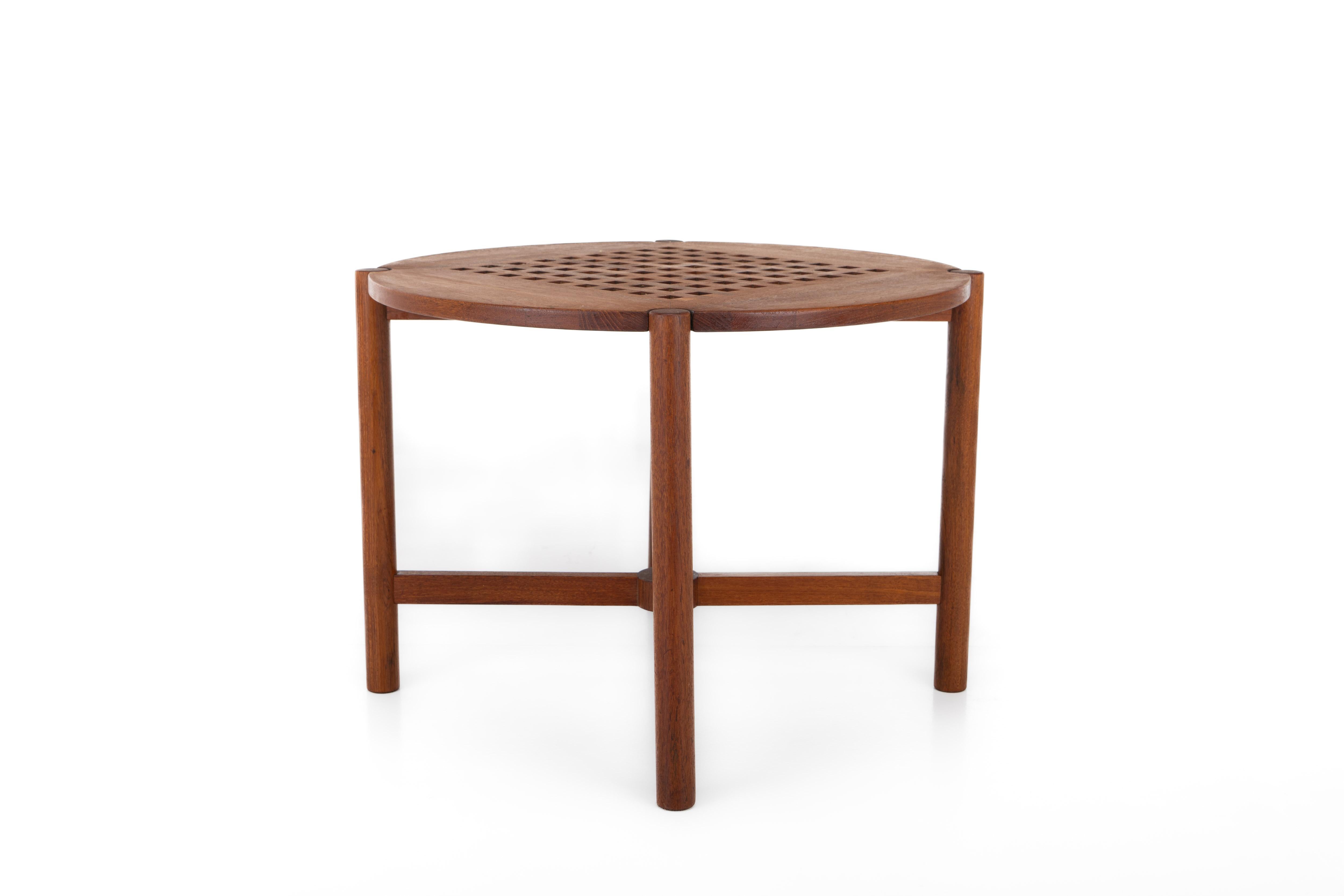 Mid-Century Modern Round Coffee Table by Trip Trap, Denmark, 1970s