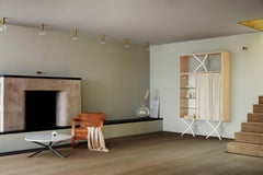 Round Coffee Table in Carrara Marble, "No Early Birds"