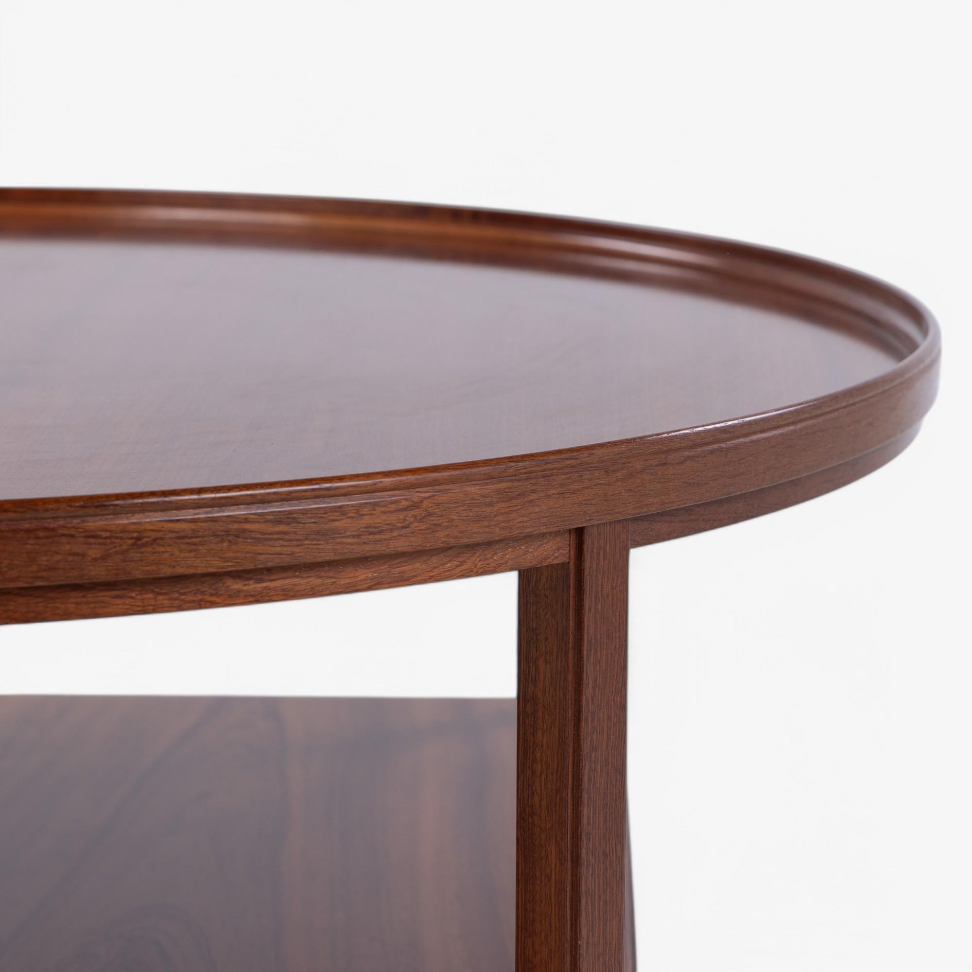 Table basse ronde en acajou de Kaare Klint Bon état - En vente à Copenhagen, DK