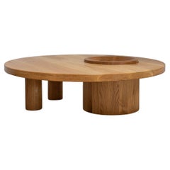 Round Coffee Table in Solid Oak