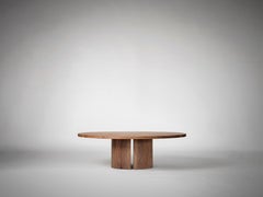 Large Round Coffee Table in Solid Walnut - Aperta by Mokko