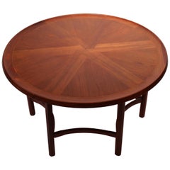 Round Coffee Table in Teak of Danish Design from the 1960s