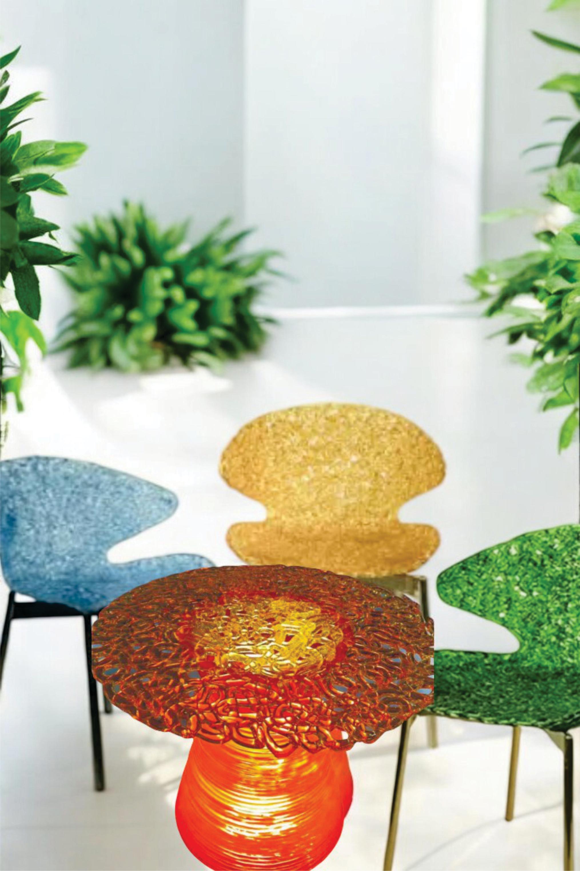 Add a touch of modern sophistication to your living space with the Stitched Round Coffee Table. This stunning table features an intricately stitched tabletop design, beautifully elevated on a luminous pedestal. The combination of fine detailing and