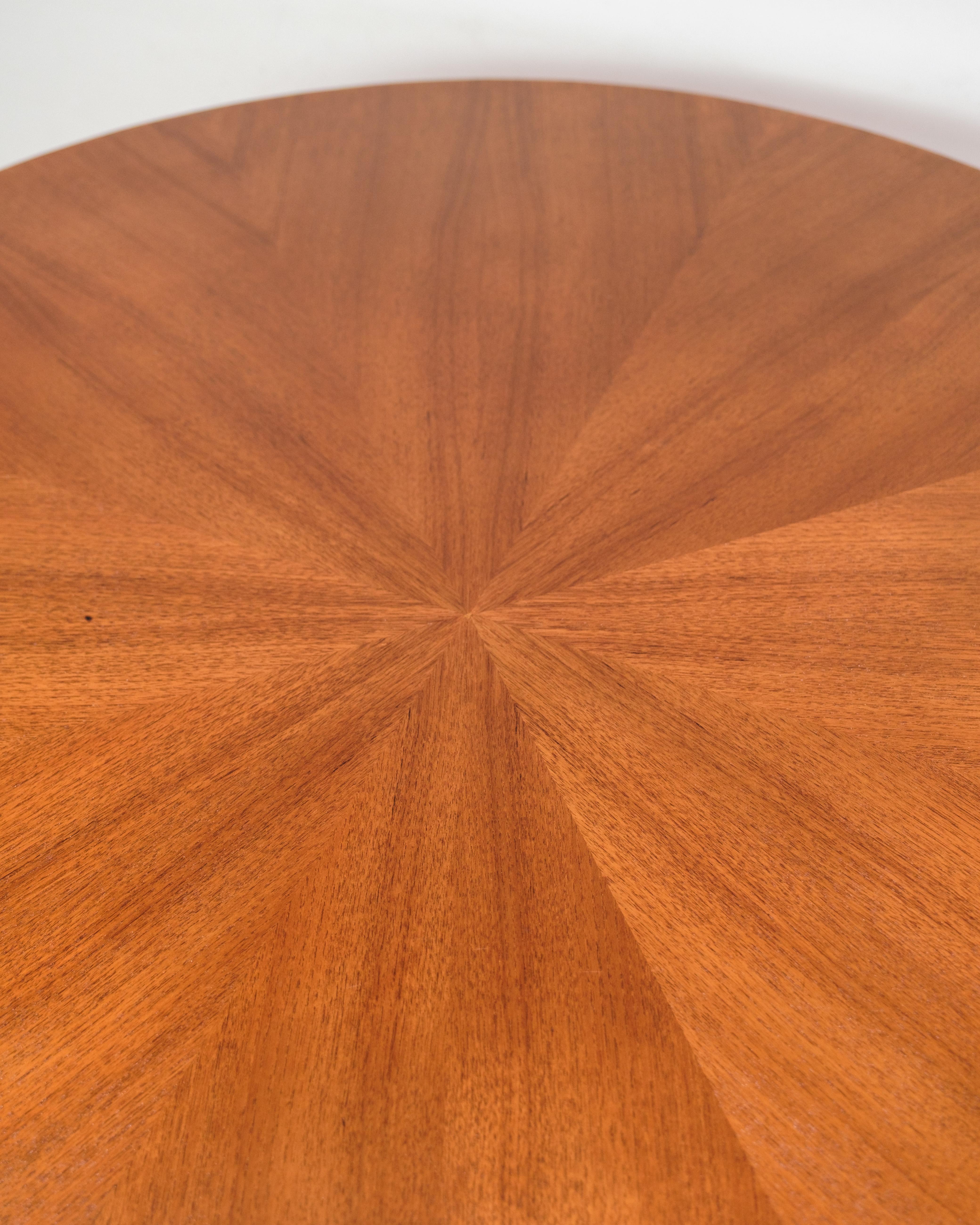 Danish Round Coffee Table Made In Teak By Holger Georg Jensen For Kubus From 1960s For Sale