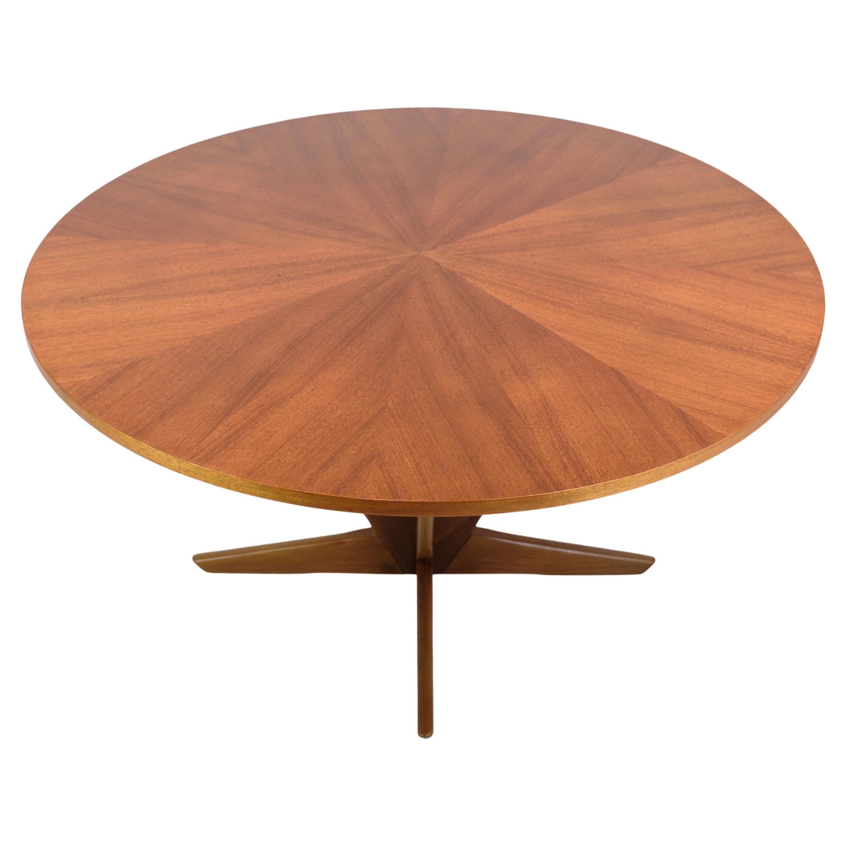 Table basse ronde en teck de Holger Georg Jensen pour Kubus des années 1960