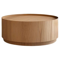 Round Coffee Table Made of Oak Veneer by Nono Furniture