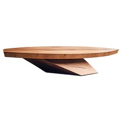Form Meets Function Solace 22: Solid Walnut Table with Heavy, Elegant Base