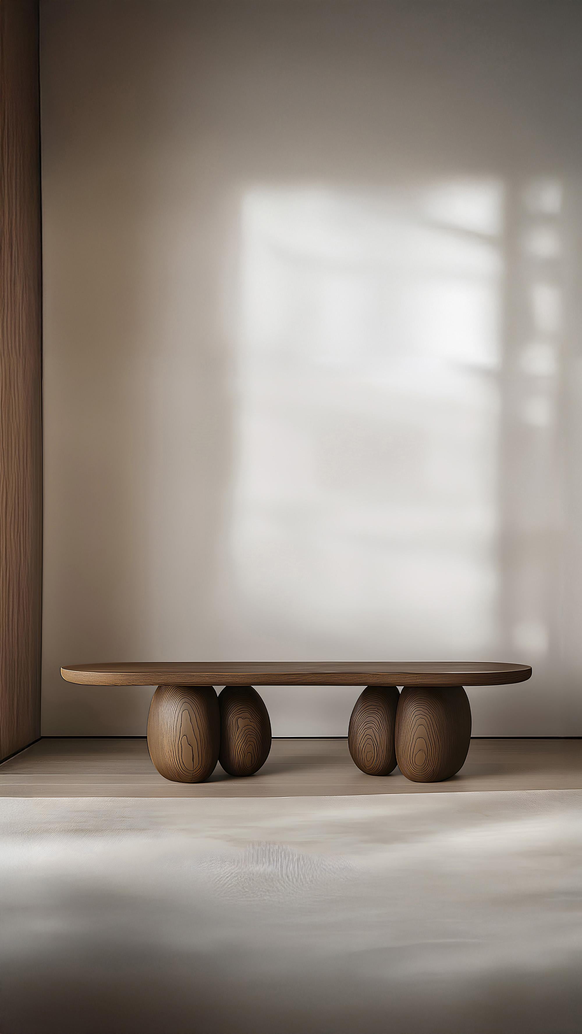 Brutalist Round Coffee Table Serie 49 – Sereno by NONO for Calm, Refined Spaces For Sale