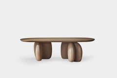 Round Coffee Table Serie 52 – Sereno by Joel Escalona with Pebble Legs