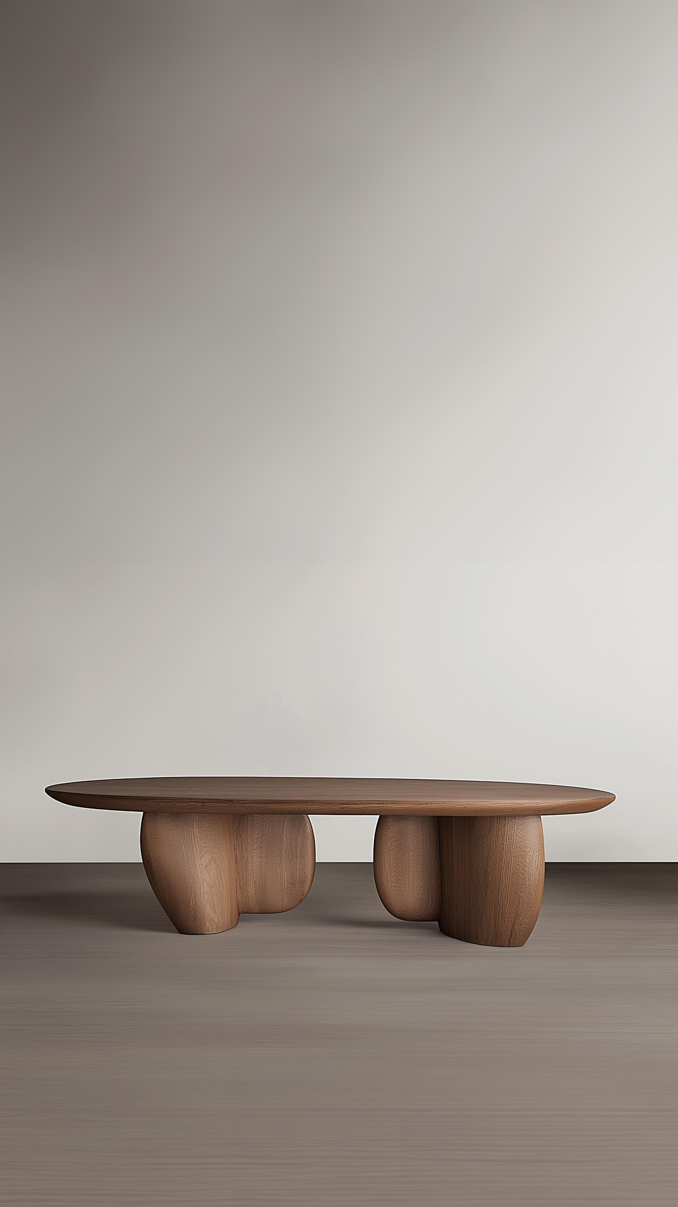 Runder couchtisch Serie 60 - Sereno von Joel Escalona aus massivem holz (Mexikanisch) im Angebot