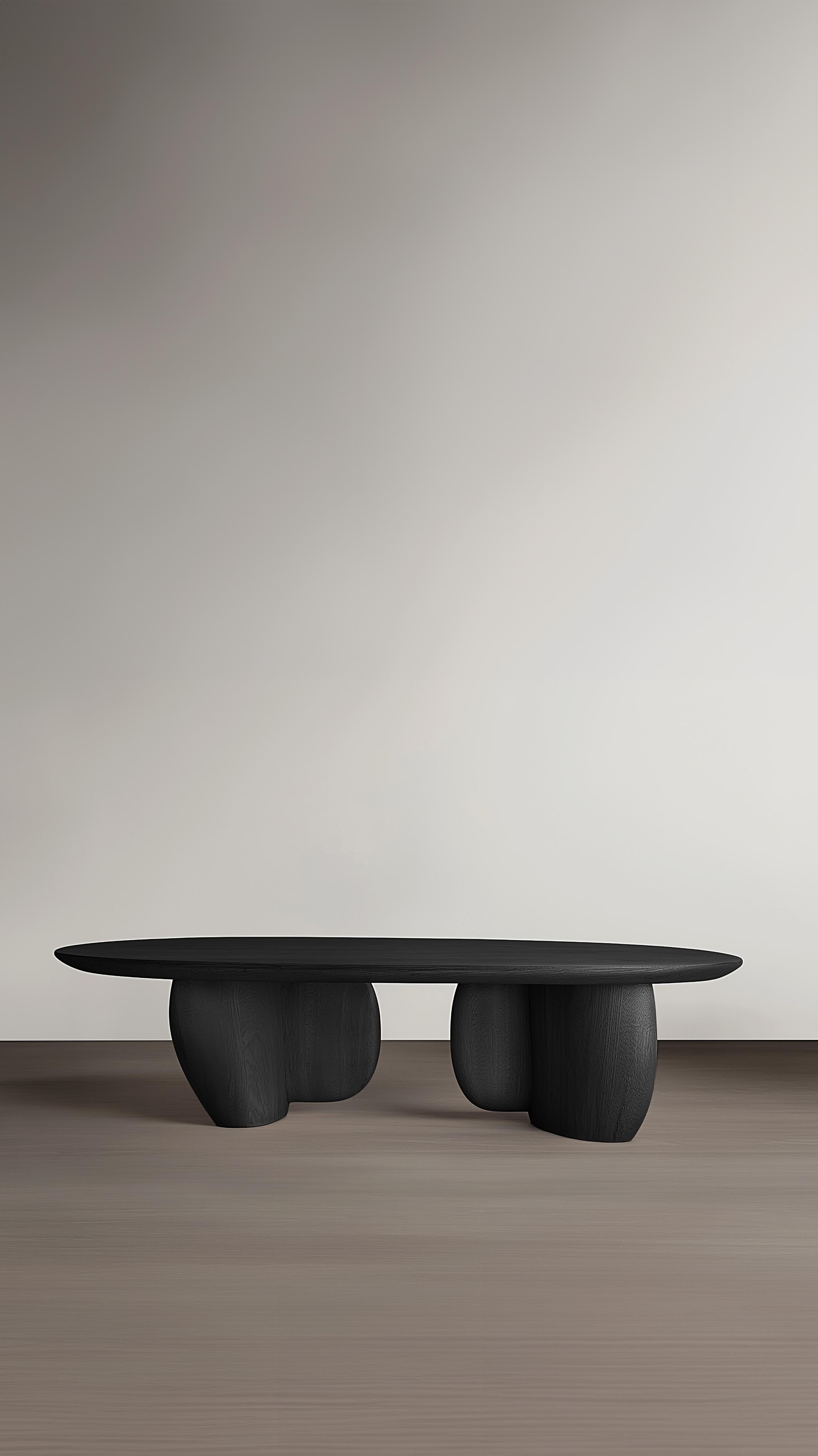 Runder couchtisch Serie 60 - Sereno von Joel Escalona aus massivem holz (Hartholz) im Angebot
