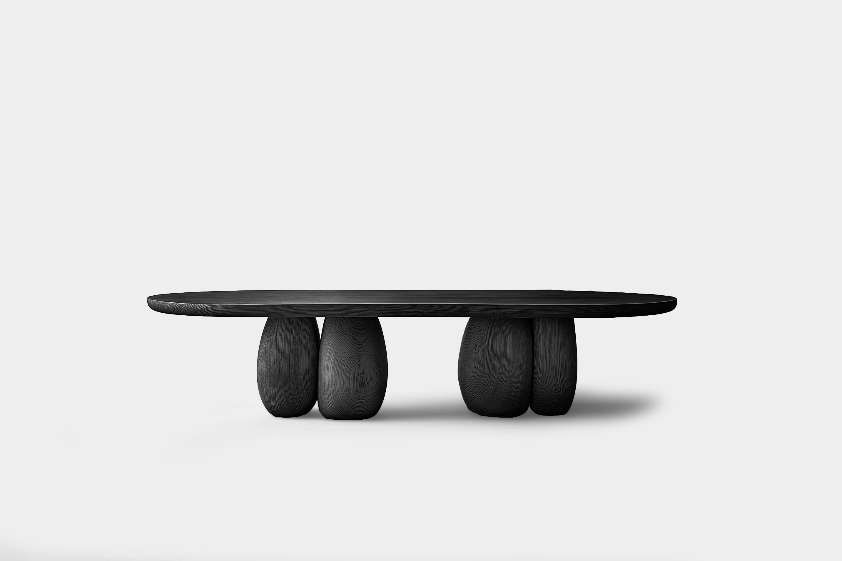 Table basse ronde Serie 98 - Sereno by Joel Escalona avec pied sculptural en galet Neuf - En vente à Ciudad de México, CDMX