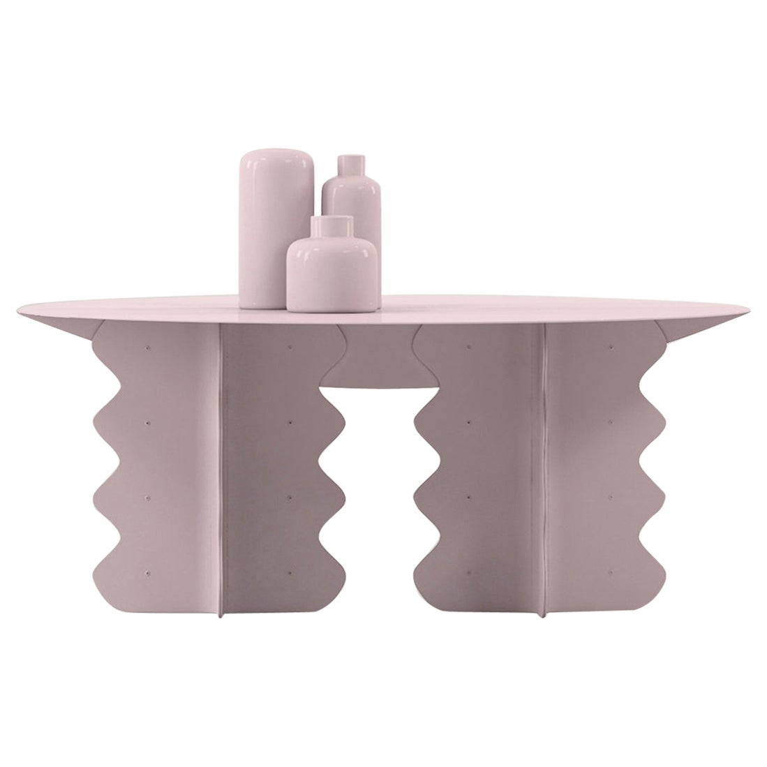Table basse ronde Wave Modern Metal Designer