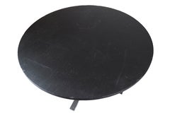 Round Coffee Table With Black Slate Plate By Sigurd Ressell Falcon From 1960s